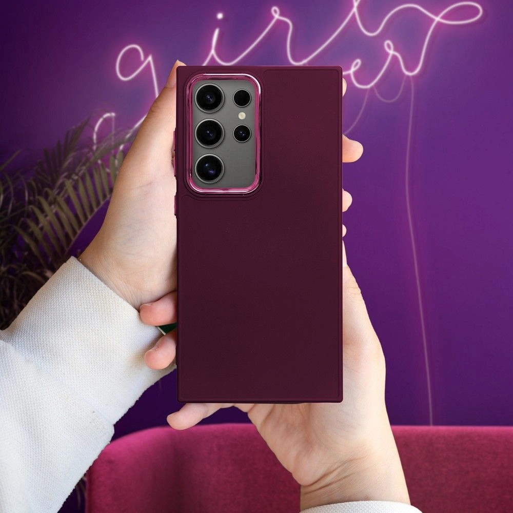 Smart Samsung Galaxy S25 frame dėklas, violetinė, 5 nuotrauka